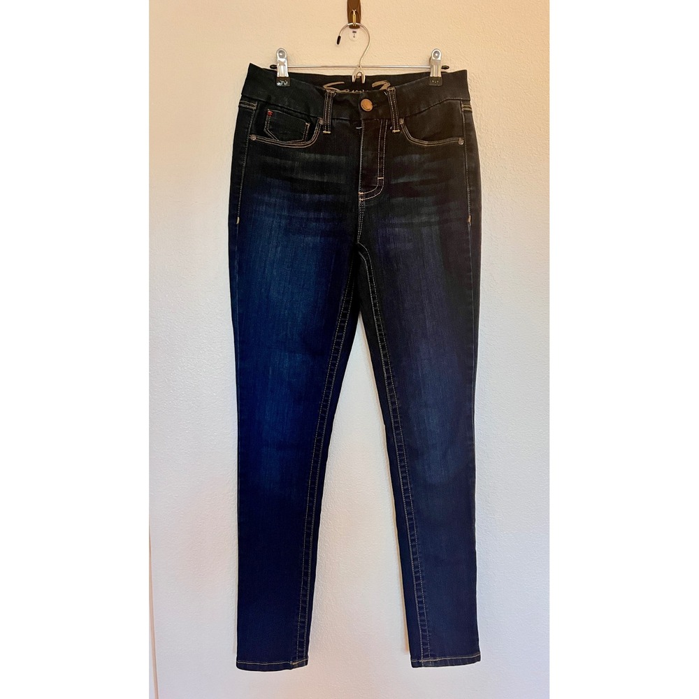 Seven7 Skinny‎ Jeans Womens Size 4 Dark Wash Stretch Denim Mid Rise 27x29